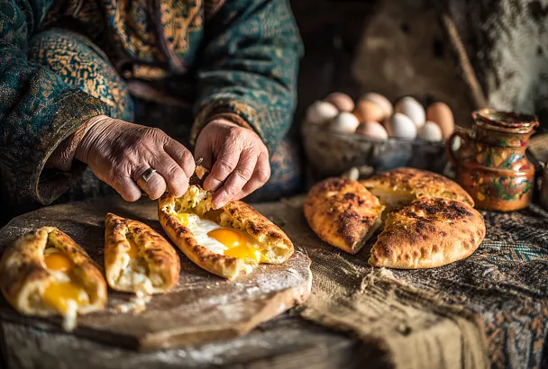 Хачапури по-аджарски: семейный рецепт с грузинскими корнями