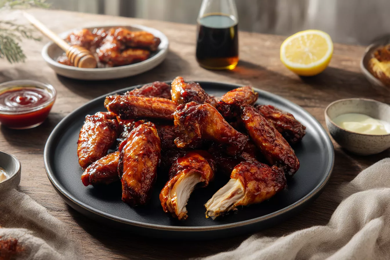 Хрустящие куриные крылышки в сладко-солёной глазури: духовка решает всё
