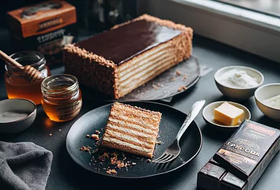 Шоколадный «Спартак» на мёде: тот самый медовик, который просят повторить