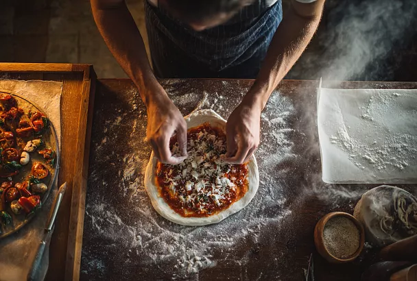 Идеальное тесто для пиццы без замеса + 3 начинки