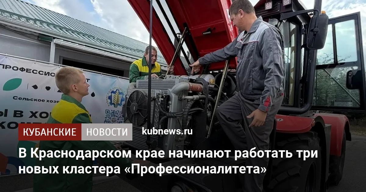 В Краснодарском крае начинают работать три новых кластера «Профессионалитета»