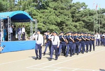 В Краснодарском летном училище курсанты приняли военную присягу
