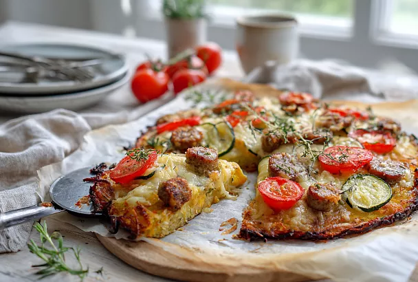 Картофельная пицца из доступных продуктов — самая вкусная и простая, семья будет в восторге 