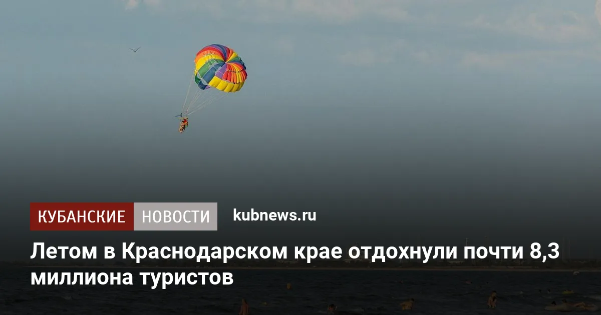 Летом в Краснодарском крае отдохнули почти 8,3 миллиона туристов