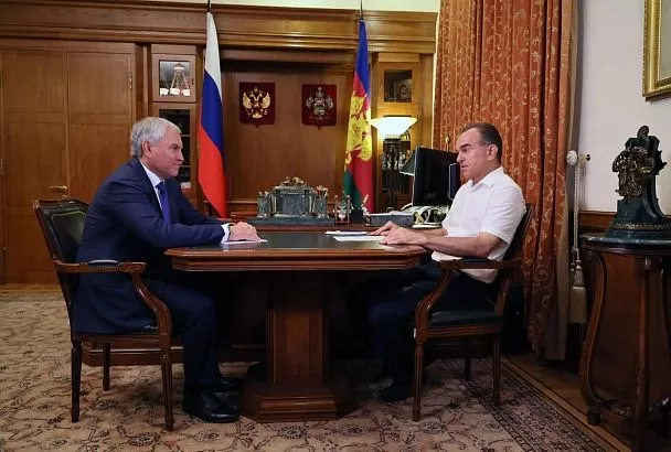 Председатель Государственной Думы РФ Вячеслав Володин отметил значимость законодательных инициатив Краснодарского края