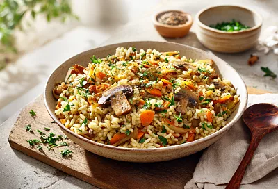 Постный плов с грибами: сытно, ароматно и без лишних хлопот