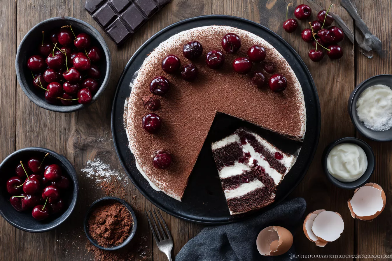 Торт «Вишня в шоколаде»: сочный шоколадный десерт без всякой пропитки