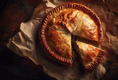 Тёплый, сочный, хрустящий: семейный мясной пирог, который заменит обед