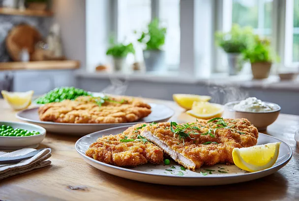 Шницель по-парижски: сочный, нежный и хрустящий — два вида за 20 минут