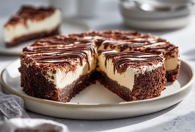 Шоколадный пирог с творожной начинкой: тёртое тесто, хрустящая корочка и нежный центр