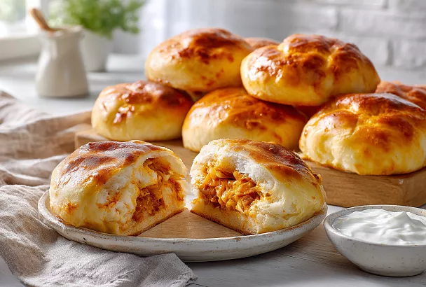 Творожные пирожки с капустой: мягкие, ароматные и без дрожжей — за 30 минут