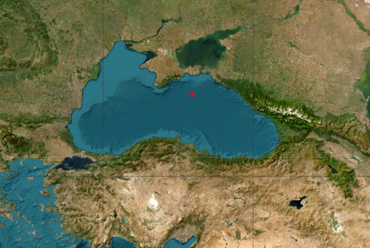 Землетрясение магнитудой 2,9 произошло в акватории Черного моря в ночь на 2 мая
