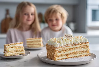 Наполеон с кремом как мороженое: хрустящие коржи и меньше масла