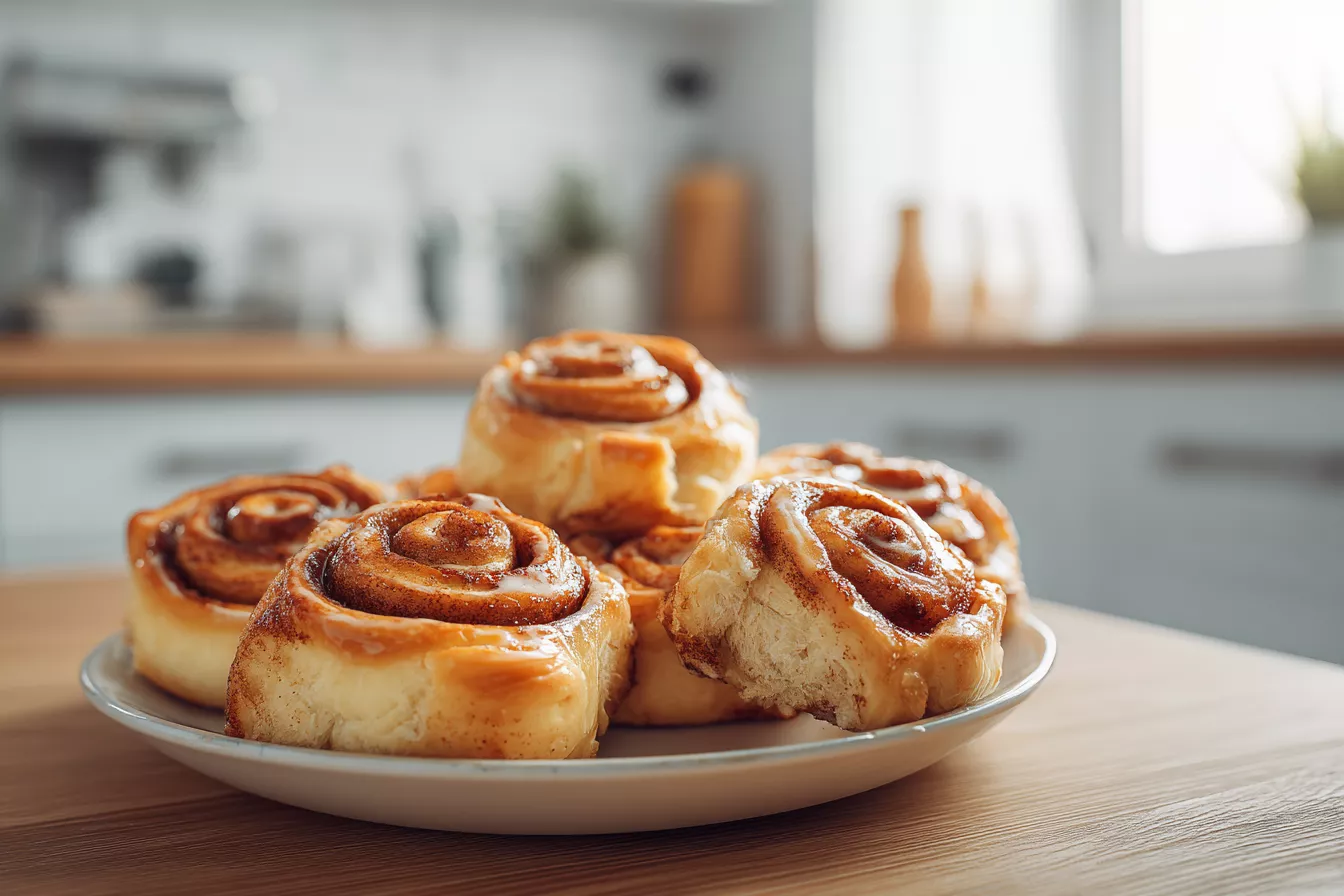 Сдобные булочки с корицей как в школьной столовой — пышные, ароматные и очень вкусные