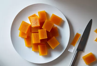 Тыквенные конфетки-суфле на желатине с апельсиновым соком