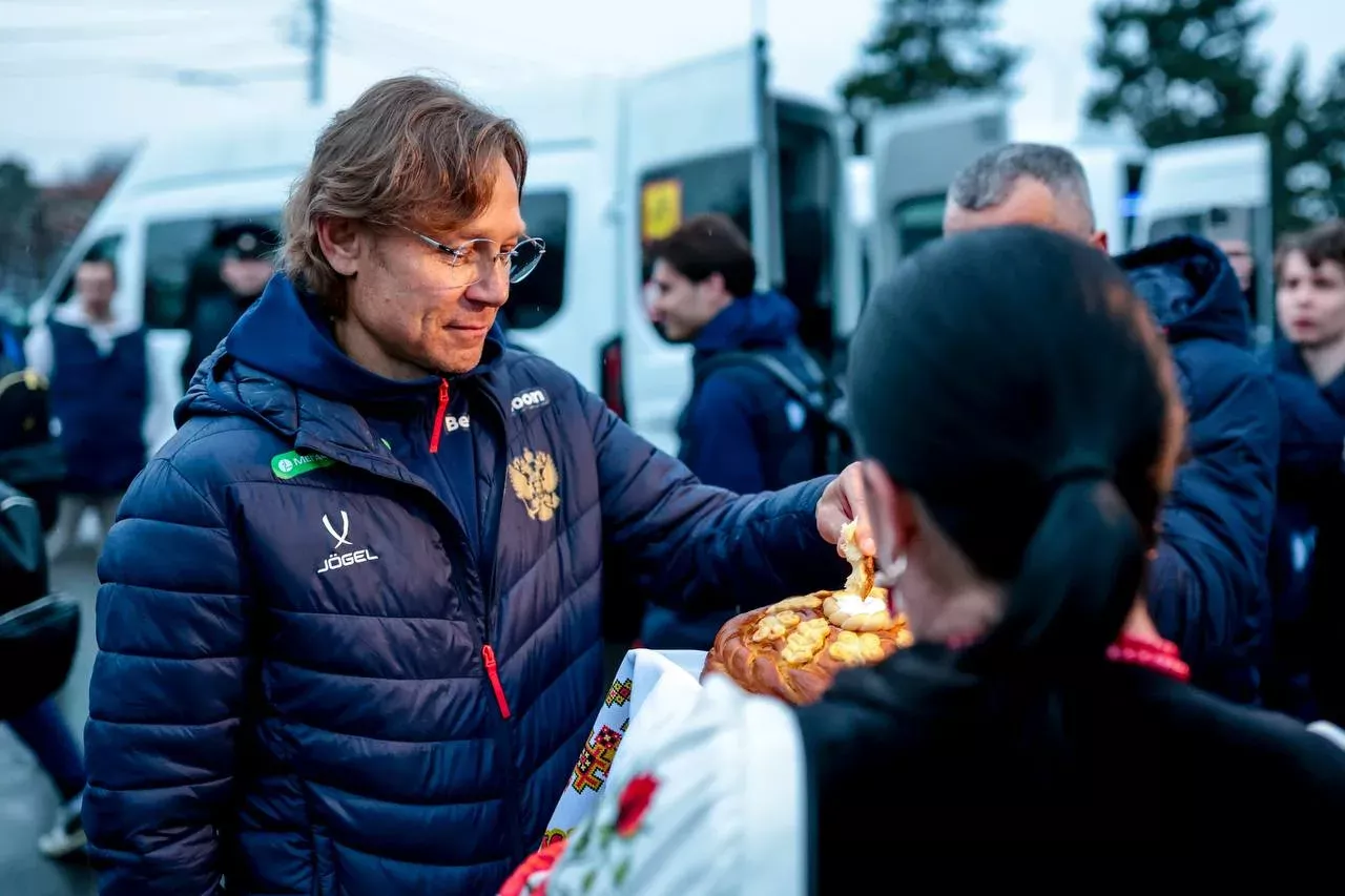 Сборная России прибыла в Краснодар