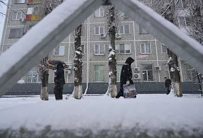 Около 15 сантиметров снега намело в Краснодаре: когда снизится интенсивность осадков