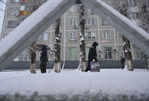 Около 15 сантиметров снега намело в Краснодаре: когда снизится интенсивность осадков