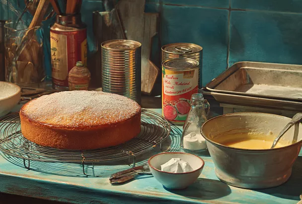Одна баночка сгущёнки — и кекс к чаю готов: пышный, домашний, бюджетный