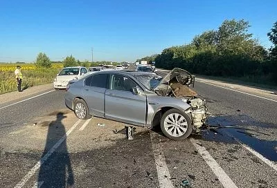 Момент страшного ДТП с четырьмя погибшими на Кубани попал на видео