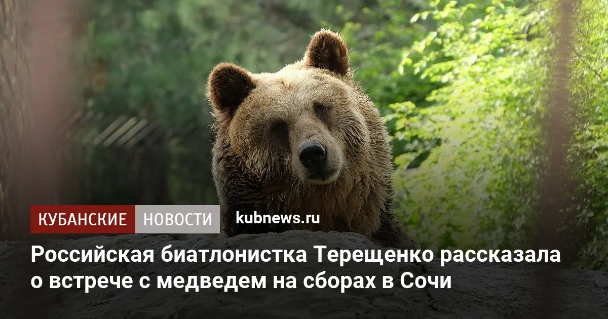 Российская биатлонистка Терещенко рассказала о встрече с медведем на сборах в Сочи