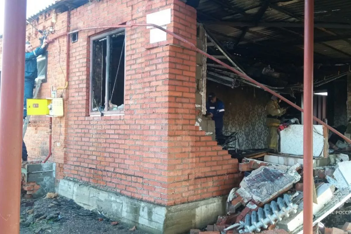 В Адыгее в частном доме произошел взрыв газа. Есть жертва