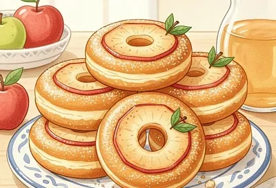 Если опять привезли с дачи мешок яблок — забудьте про шарлотку! Жарьте ароматные яблочные пончики