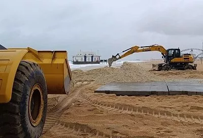 Оперштаб Кубани показал старт работ в рамках следующего этапа восстановления пляжей Анапы