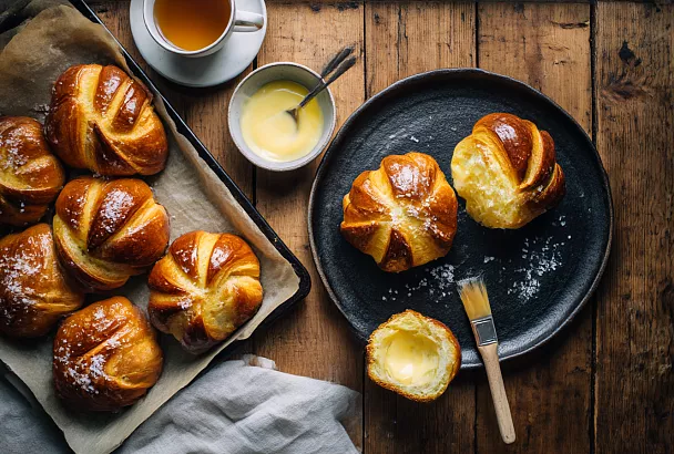 Булочки с заварным кремом, которые не черствеют до следующего дня