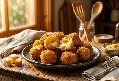Картофельные шарики с сырной начинкой: рецепт из остывшего пюре, который заменит драники