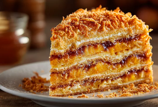 Нереально вкусный яблочный торт-пирог – слоёный, сочный, тает во рту как штрудель, только проще!