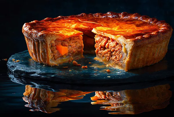 Пирог-выручалочка на кефире с картофелем и курицей: мягкий, сочный и быстрый