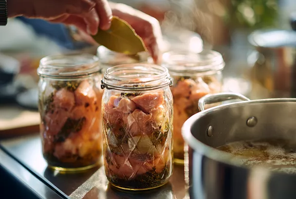 Домашняя куриная тушёнка без автоклава: сочная, ароматная и хранится целый год