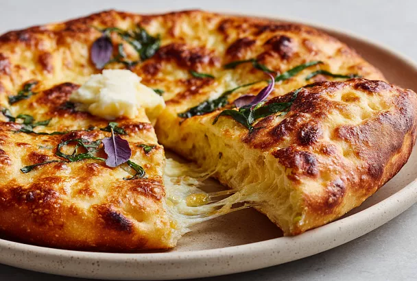 Ленивый хачапури на сковороде за 15 минут