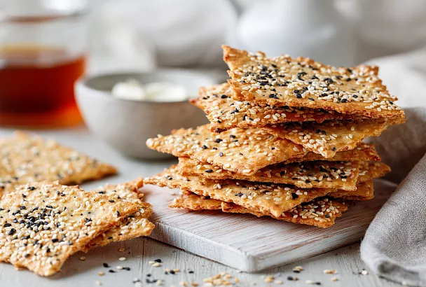 Хрустящие крекеры из муки и растительного масла: проще и вкуснее не бывает