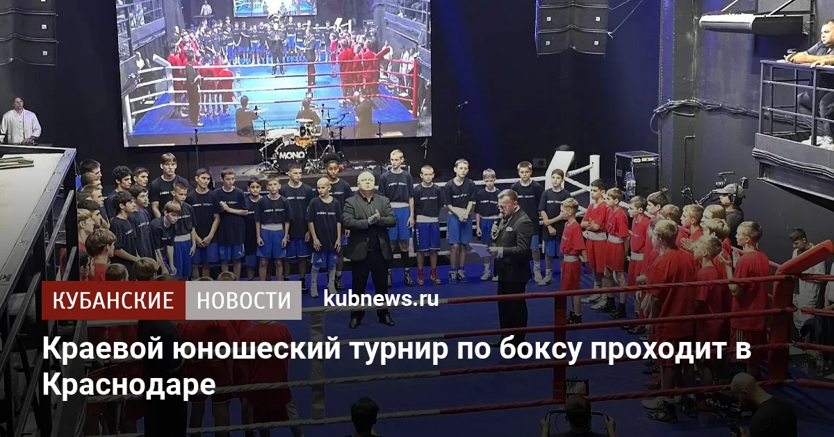 Краевой юношеский турнир по боксу проходит в Краснодаре