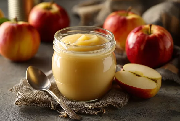 Яблочное пюре со сгущенкой: простой десерт за час
