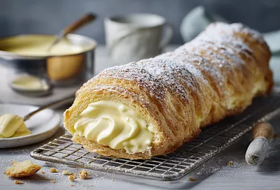 Рулет «Эклер в рулете» – нежный, как заварной, готов за час и тает во рту