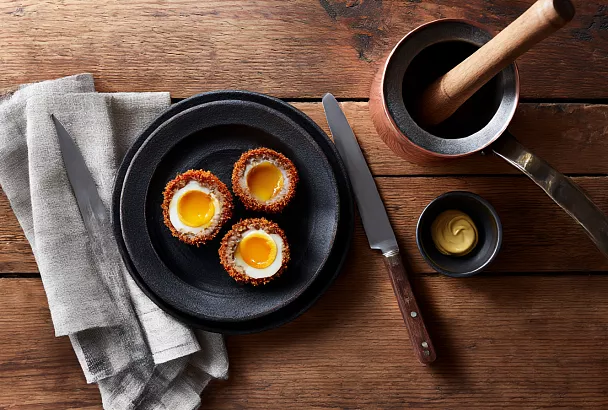 Яйца по-шотландски с жидким желтком — пошагово