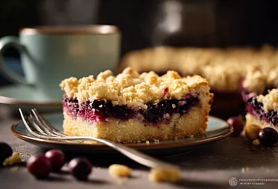 Пирог «Всё по одному стакану» с замороженными ягодами готовлю на кефире: просто, вкусно и морозилку разгружает