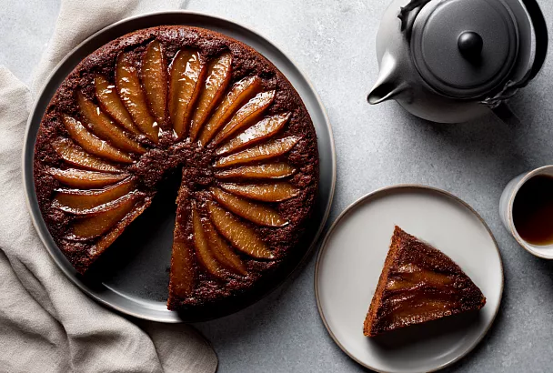 Шоколадный пирог на сковороде с яблоками: без духовки и лишних хлопот