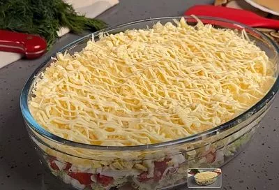 Салат «Вкусняшка», который съедается за минуту: очень вкусный и простой в приготовлении