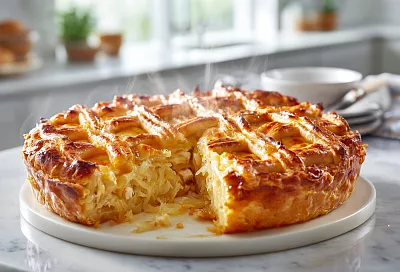 Капустный пирог с секретной сметанной «шапочкой» — нежнее и вкуснее, чем в любой пекарне!