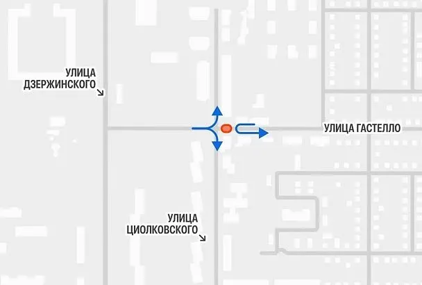 Движение транспорта ограничат на одну ночь по улице Гастелло в Краснодаре