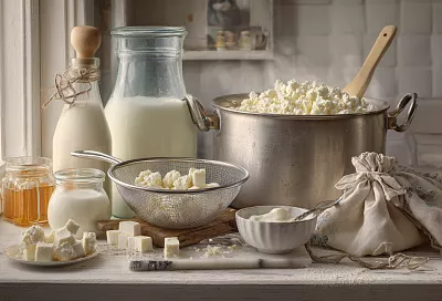 Из двух литров молока — 860 г нежного творога: простой способ с йогуртом или сметаной