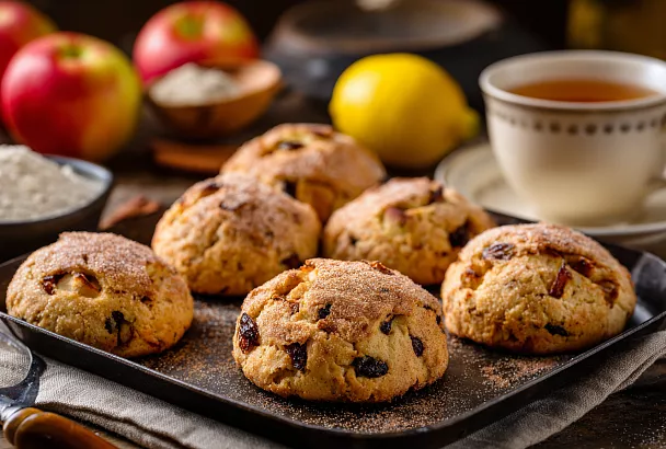 Яблочное печенье-пышки – пирожки из духовки, вся партия исчезает за чаем