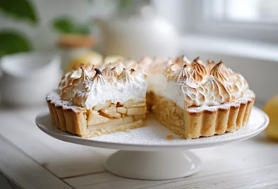 Яблочный пирог с безе из 80-х — нежный, воздушный и очень вкусный