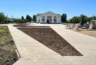 Зеленую зону в Белореченском районе благоустраивают по нацпроекту