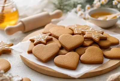 Пеку самые нежные медовые пряники на Рождество: идеально гладкие и хранятся целый месяц