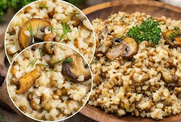  «Вкуснее каши он не ел!» Варим 4 крупы вместе с грибами - ну очень сытно и вкусно